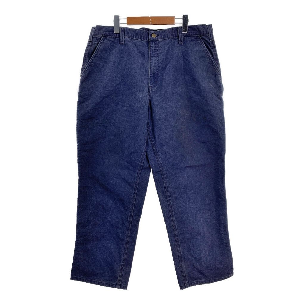 Carhartt カーハート ダック ペインターパンツ 大きいサイズ ネイビー (メンズ W38 L30) 中古 古着 T1910