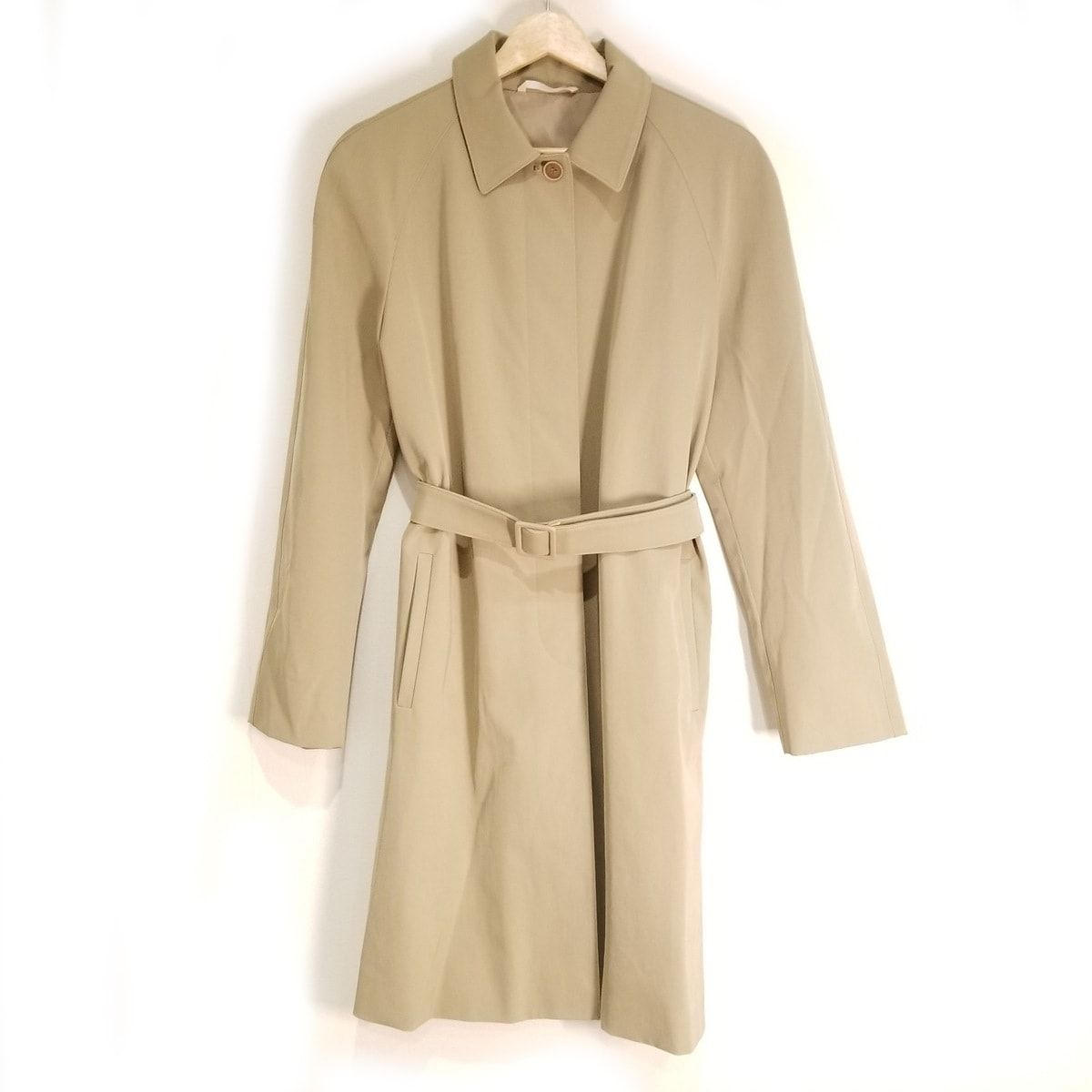 J 40サイズ】MaxMara ベルト付き ノースリーブ ロングワンピース