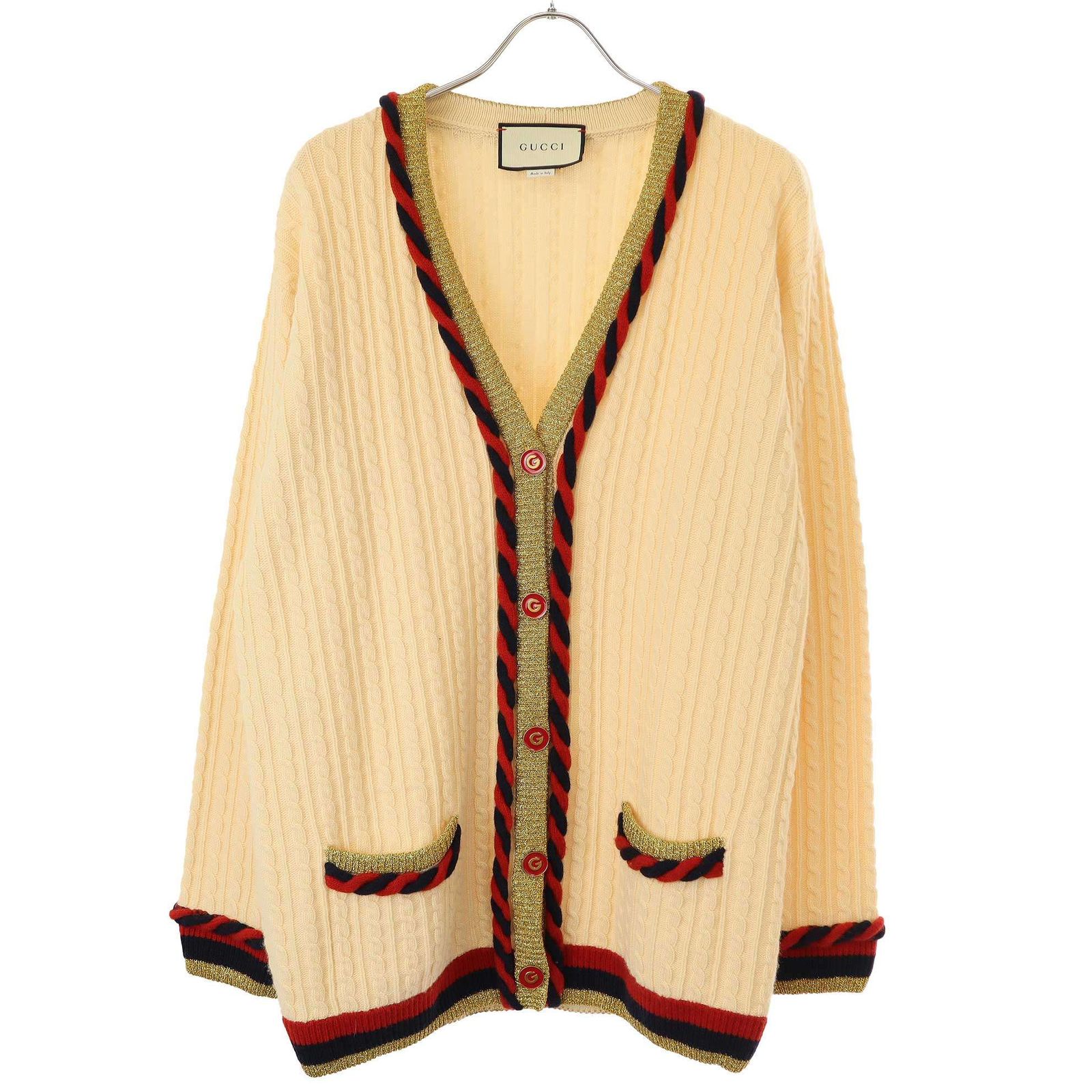 GUCCI グッチ ウールカシミヤブレンド ルーズカーディガン 526698 