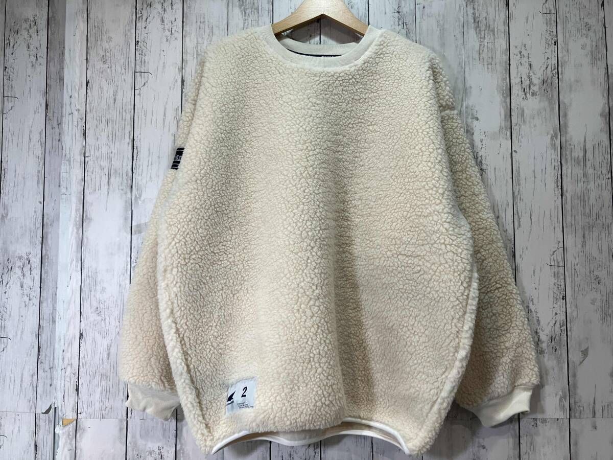 DESCENDANT ディセンダント HORIZON FLEECE CREW NECK ホライズンフリースクルーネック シャツ ホワイト系 2