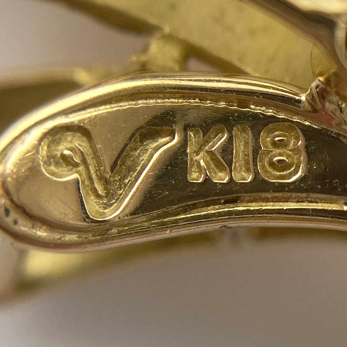 パール デザインネックレス K18 イエローゴールド ペンダント 真珠 