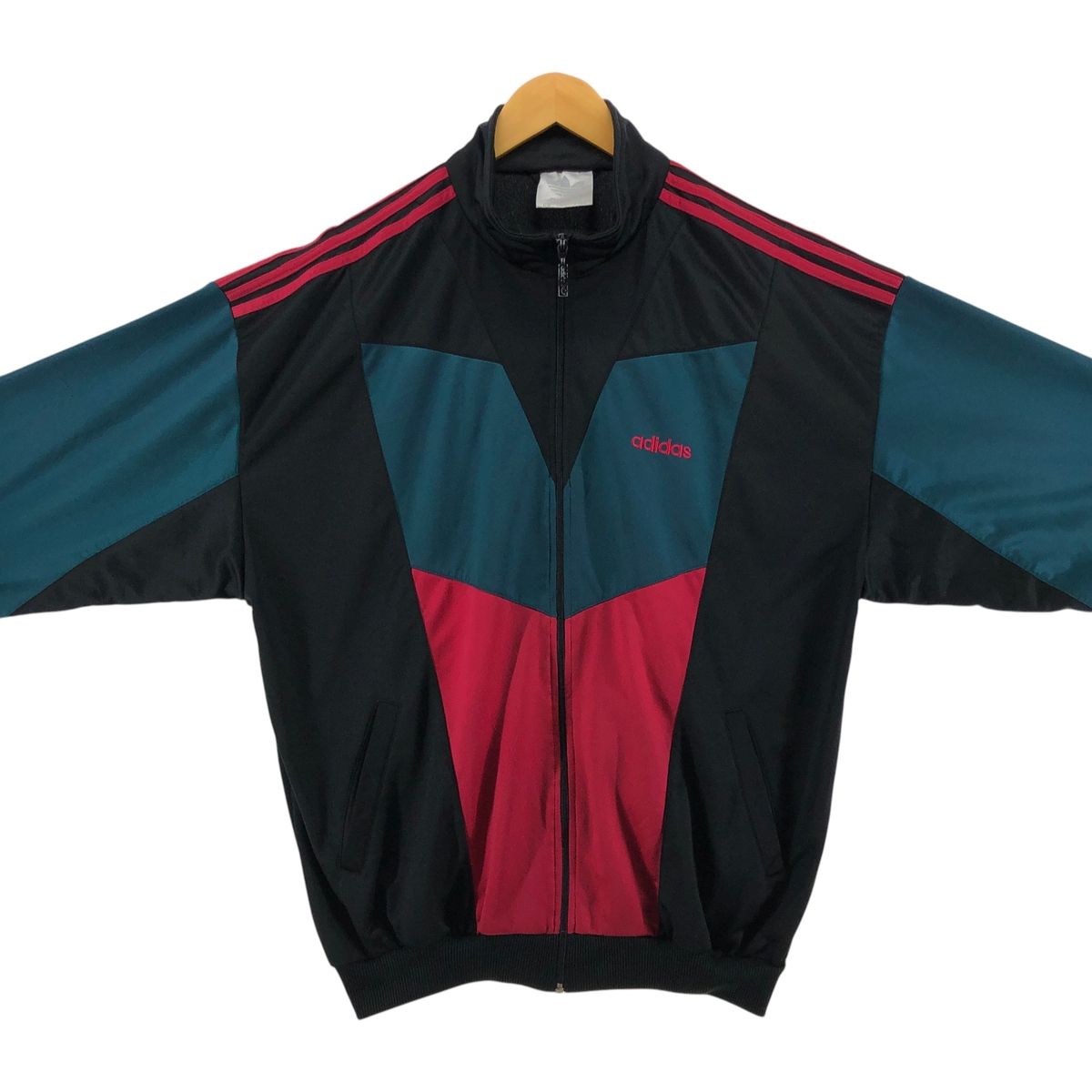 古着 80年代 アディダス adidas トレフォイルロゴ フリース