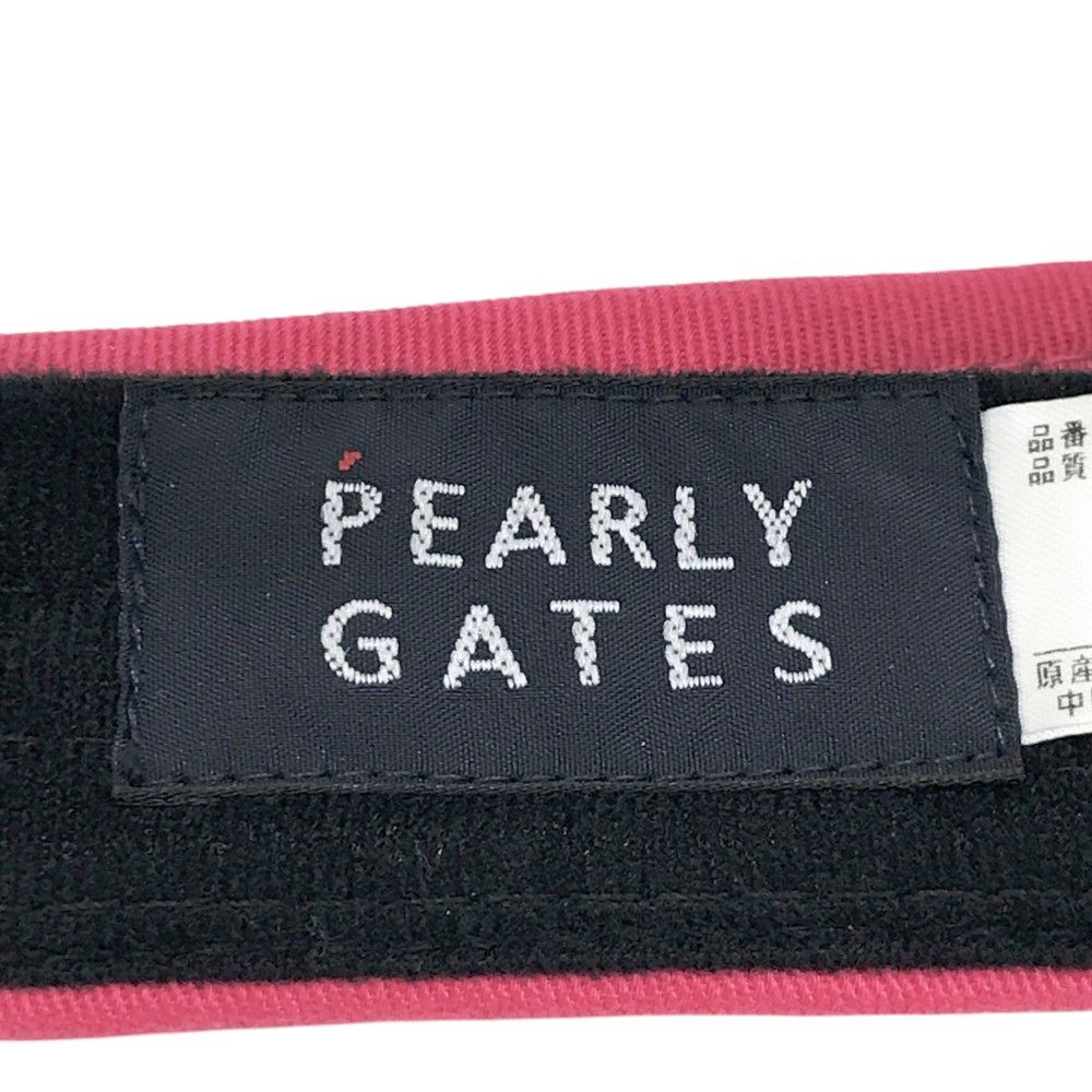 PEARLY GATES パーリーゲイツ 30周年 サンバイザー ピンク系 FR