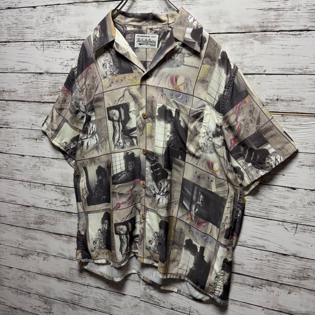 wackomaria アロハシャツ M 緊縛図柄 WACKO MARIA 緊縛 アロハシャツ