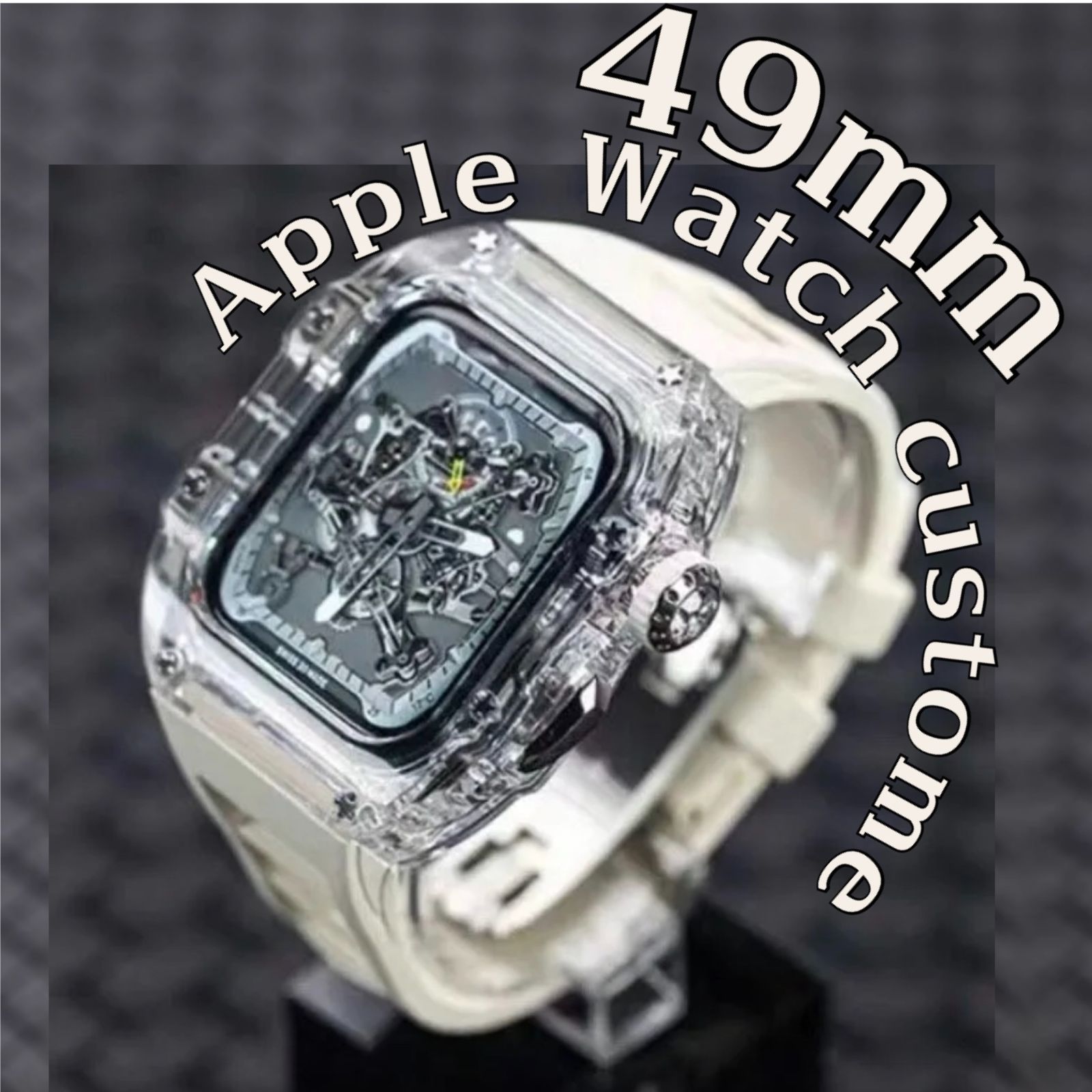 49ミリ ultra アップルウォッチバンド ラバーベルト カバー Apple Watch ケース 49mm スポーツ ultra 19