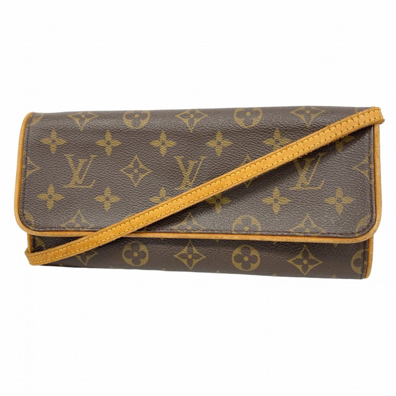 ルイ ヴィトン Louis Vuitton ルイ ヴィトン ショルダーバッグ モノグラム ポシェットツインGM M51852 ブラウンレディース