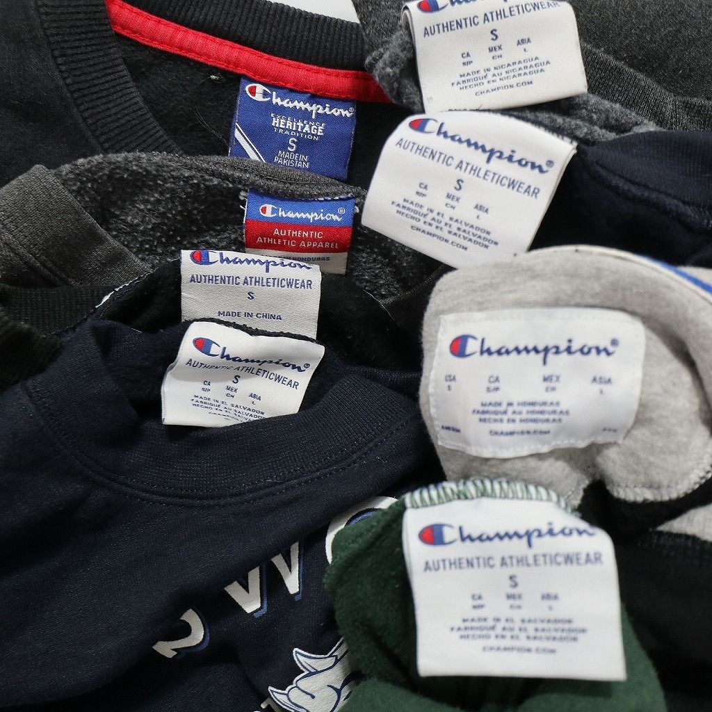 集める 古着卸 チャンピオン Champion スウェット 8枚セット メンズ S アーチロゴ フルジップ カレッジ風 古着 NC3906