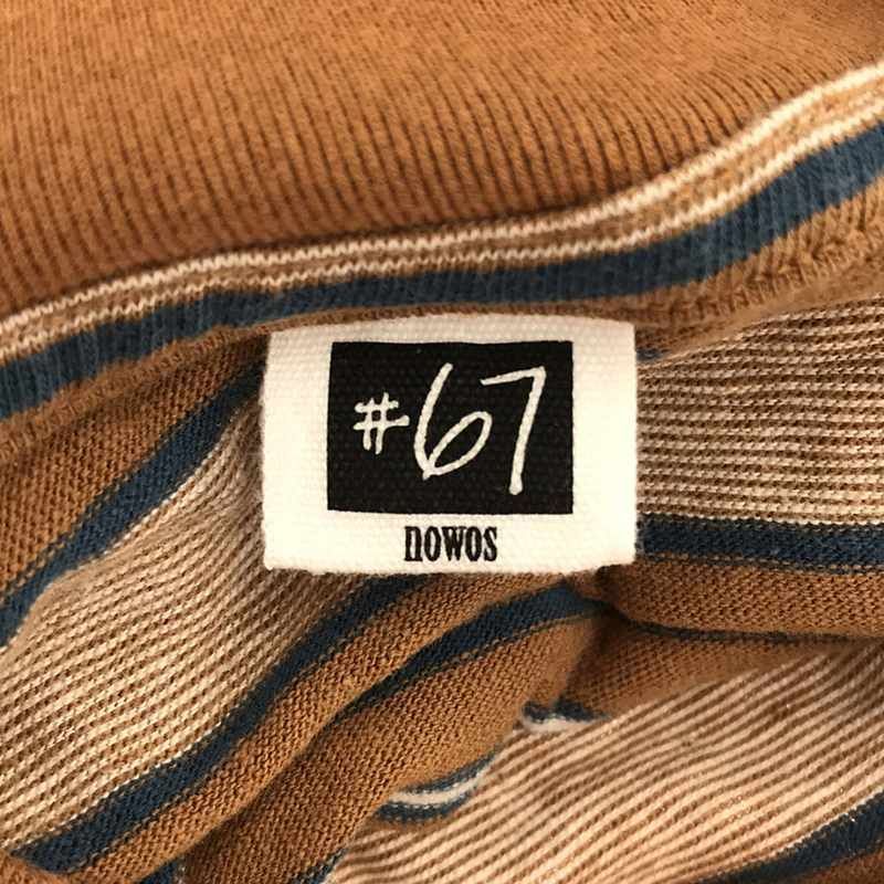 67 nowos / ロクシチノーウォス | Striped t-shirt コットン半袖