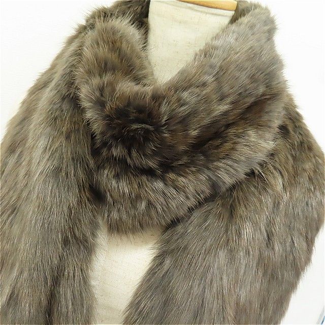 セーブル 毛皮 ショール ストール レディース z974463