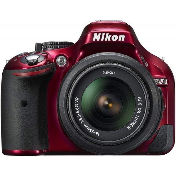 ニコン Nikon D5200 レンズキット レッド SDカード付き 23103158