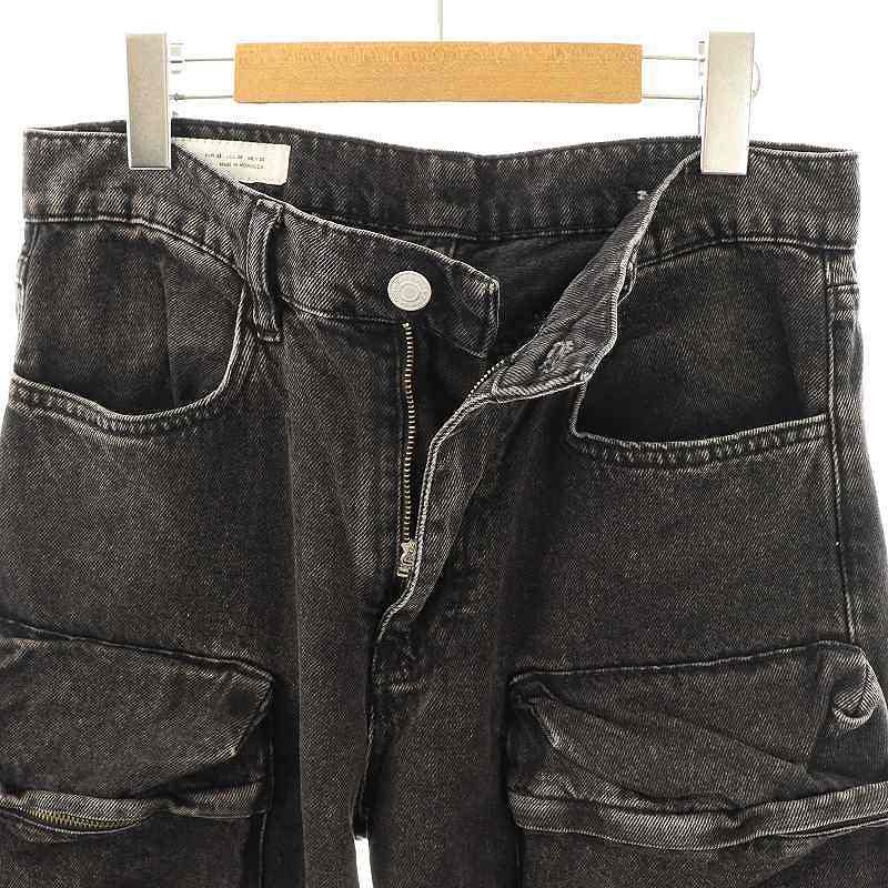 美品　デニムワイドカーゴパンツ　ZARA USA30 y2k ZARA - 即完☆ZARA ザラデタッチャブル カーゴ デニムパンツ y2k