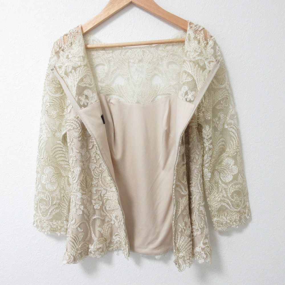 新品同様 TADASHI SHOJI タダシショージ コードレース ブラウス サイズ  