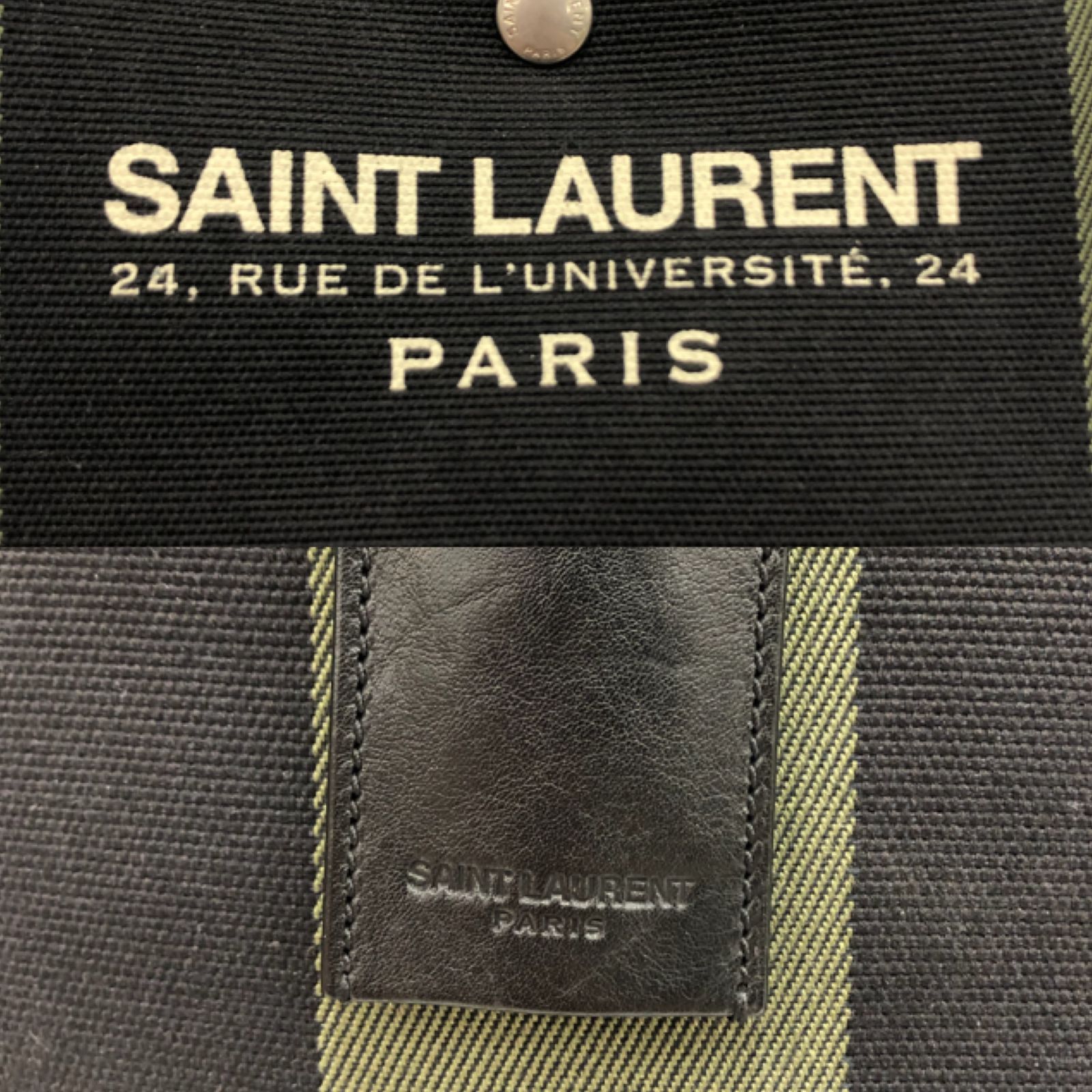 84.SAINT LAURENT PARIS ビーチショッピング イーストウエスト トートバッグ【店舗併売品】