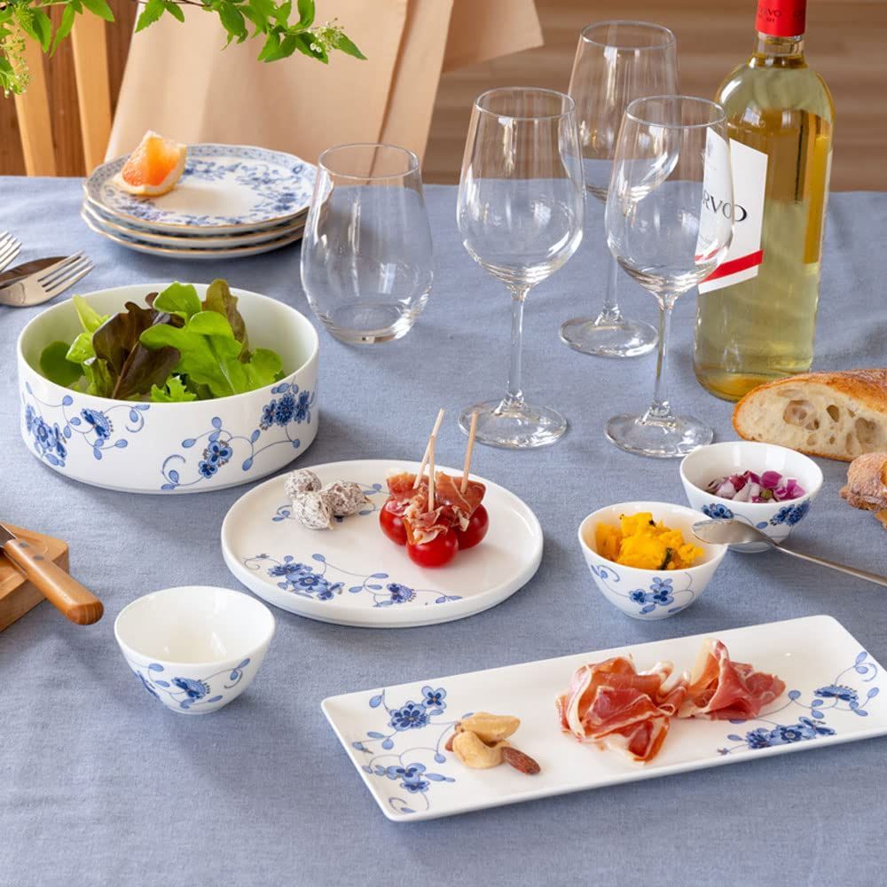 特価商品】NARUMI(ナルミ) 食器セット ミラノ ブルー 梅の花
