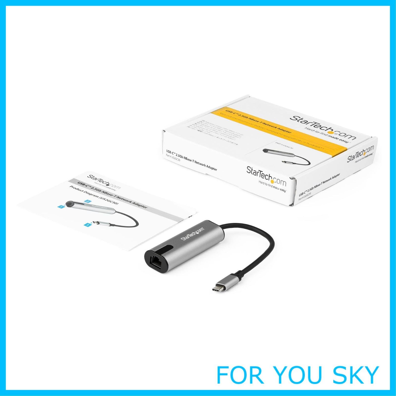 数量 StarTech.com LANアダプター USB-C 1x RJ45 100Mbps 1G 2.5G スペースグレー CHRISTIANNAURATH_COM_BR