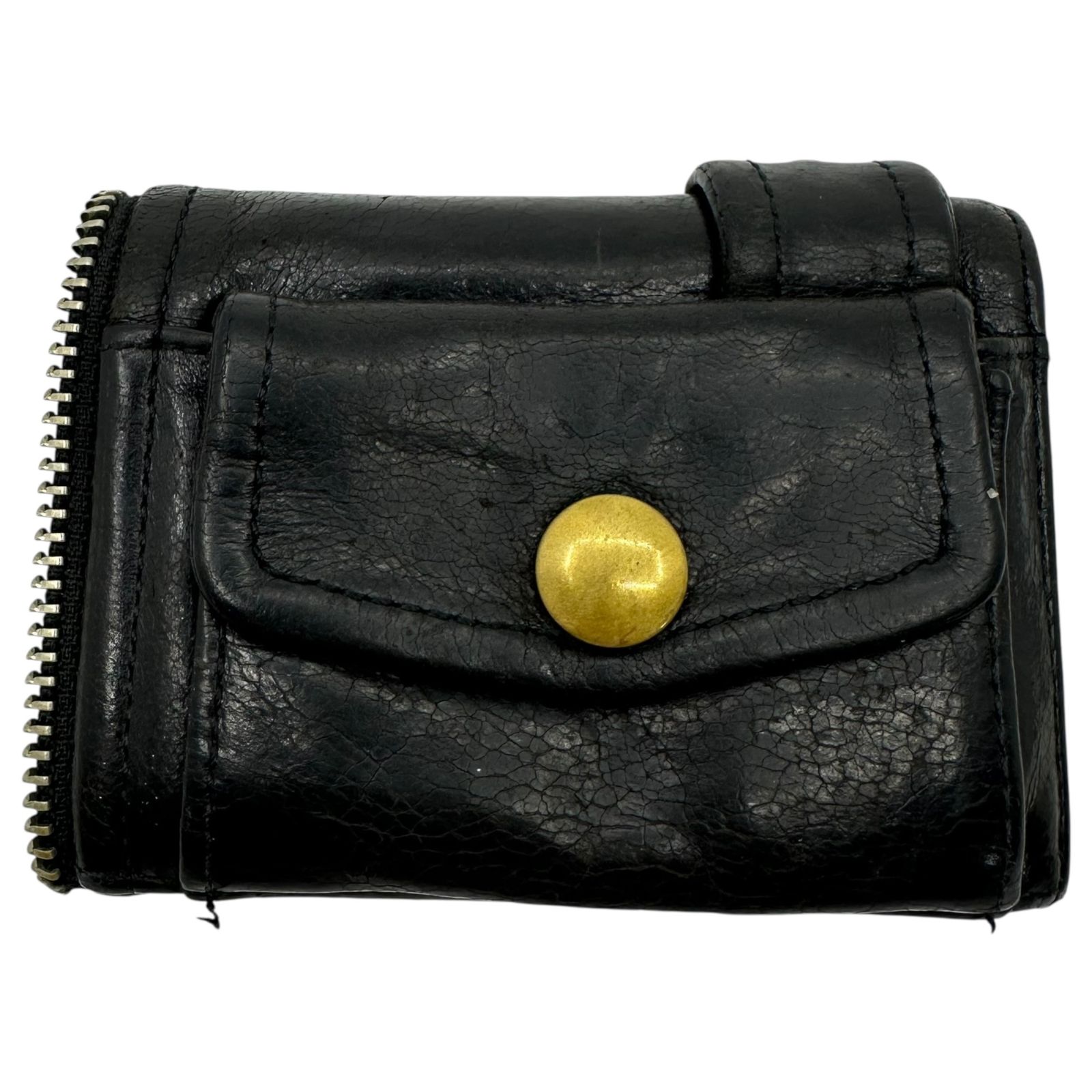 beautiful people ブラック三つ折り財布 ビューティフルピープル 財布 レディース メンズ beautiful