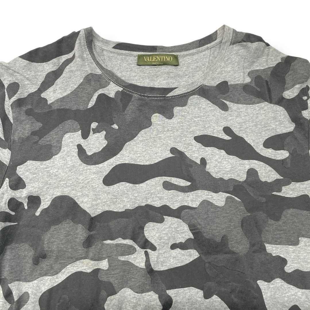 VALENTINO ヴァレンティノ クルーネックTシャツ カモフラ柄 迷彩