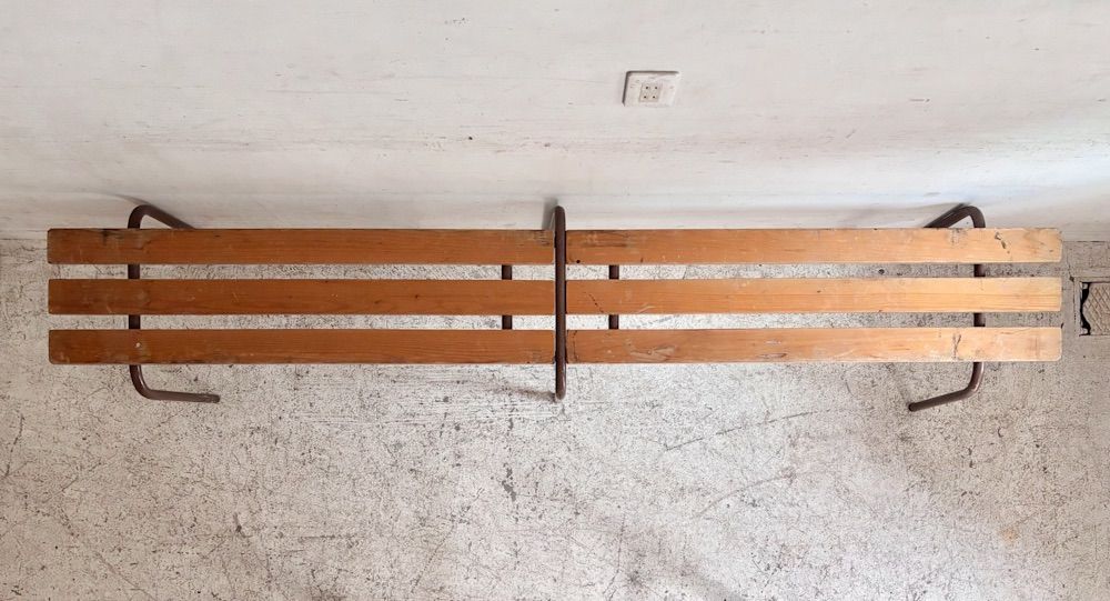 フランスヴィンテージパイントップベンチ2|アトリエカフェインテリアショップコーディネート店舗什器室建築内装空間室内装飾ガーデン園芸