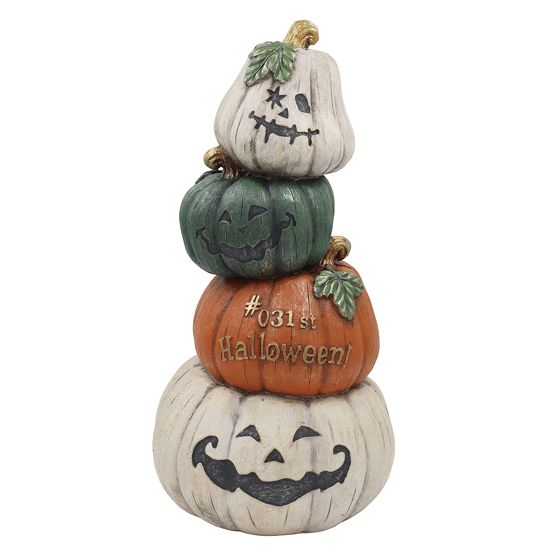 8月入荷予定♪ハロウィンオーナメント 25－D ジャックオーランタン4 ホワイト ハロウィンオブジェ かぼちゃ インテリア ハロウィンパーティ ハロウィン飾り