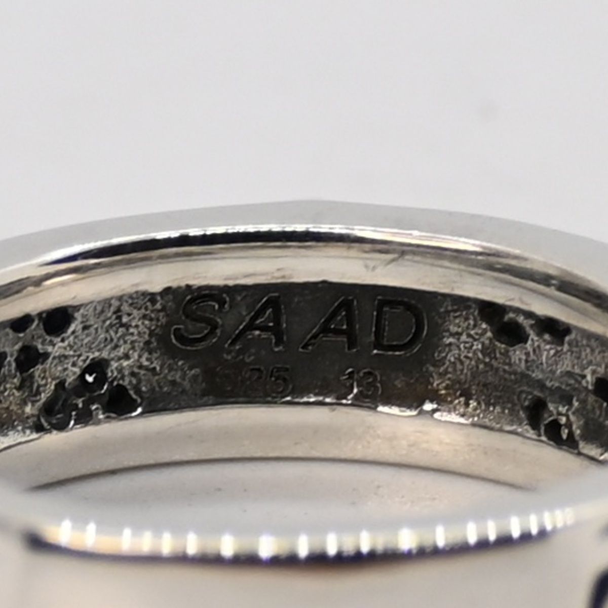 研磨済】SAAD アラベスク サンシンボル リング 13号 シルバー925 太陽 