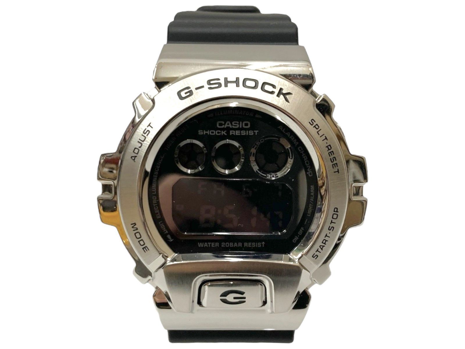 G-SHOCK デジタル腕時計 ブラック/シルバー CASIO◇ソーラー腕時計・G-SHOCK/デジタル/BLK/BLK/SS