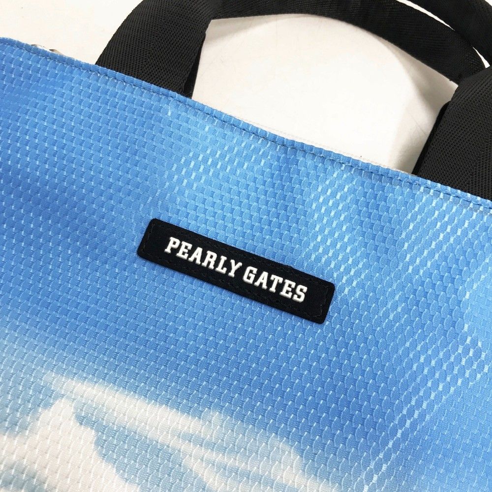 PEARLY GATES パーリーゲイツ 2WAY カートバッグ 総柄 ブルー系