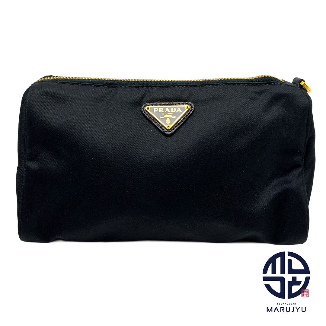 PRADA プラダ トライアングルロゴ 三角ロゴ ナイロン 黒 ブラック  