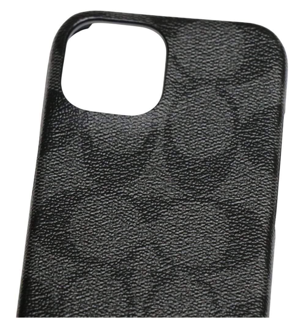 COACH コーチ シグネチャー iPhone15 ケース チャコール CT682