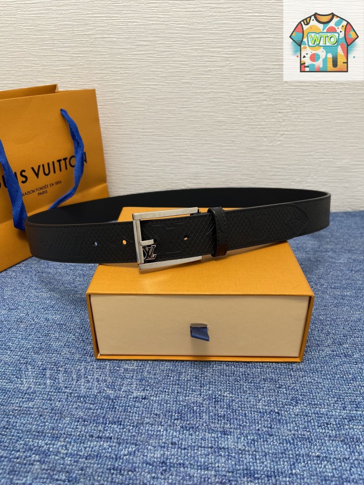 今日特価】LOUIS VUITTON ネオクラシック エンボスレザーベルト