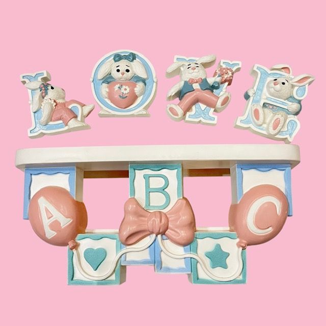 Vintage ABC Block ABCブロック Wall Accent Wall Decoration デコレーション 人形 フィギュア ぬいぐるみ 棚 ビンテージ