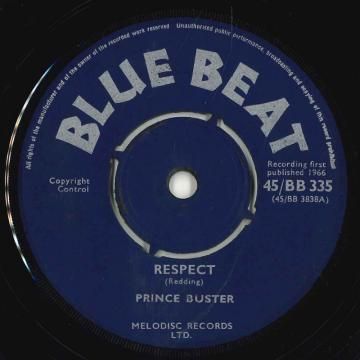 英7” Prince Buster / Prince Busters Respect / Virginia 45/BB335 Blue Beat /00050 英7” Prince Buster / Prince Busters Respect / Virginia 45/BB335
