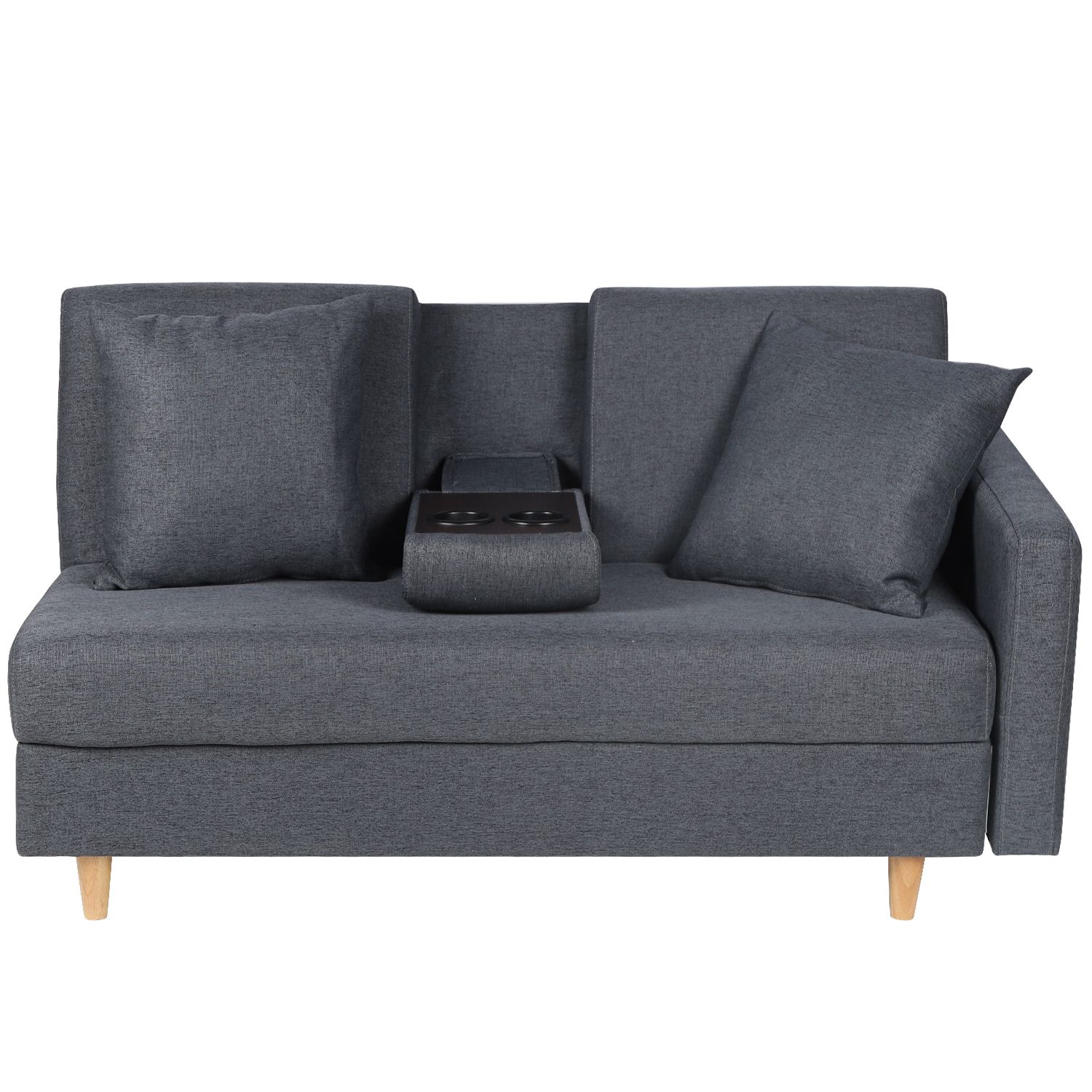Blue-grey sofa