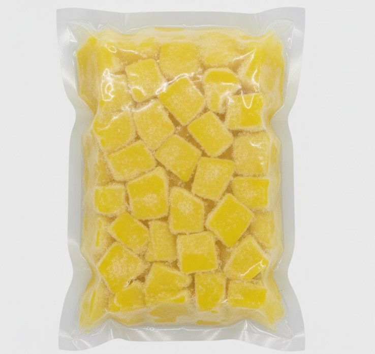 食品 沖縄県産ゴールドバレル冷凍カットパイン(2キロ)