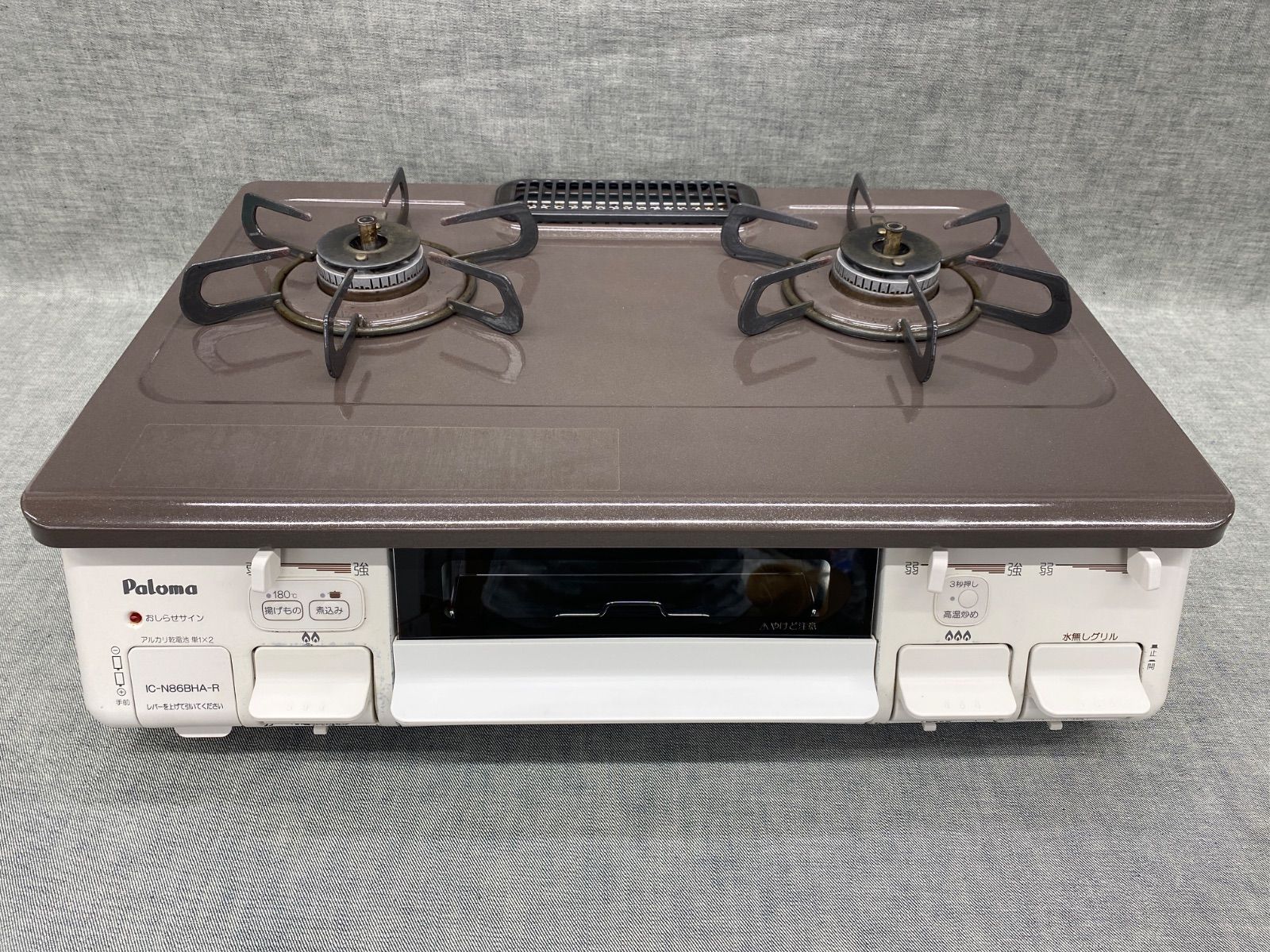1F AY25082501 ≪品≫ パロマ グリル付ガステーブルコンロ IC-N86BHA-R 