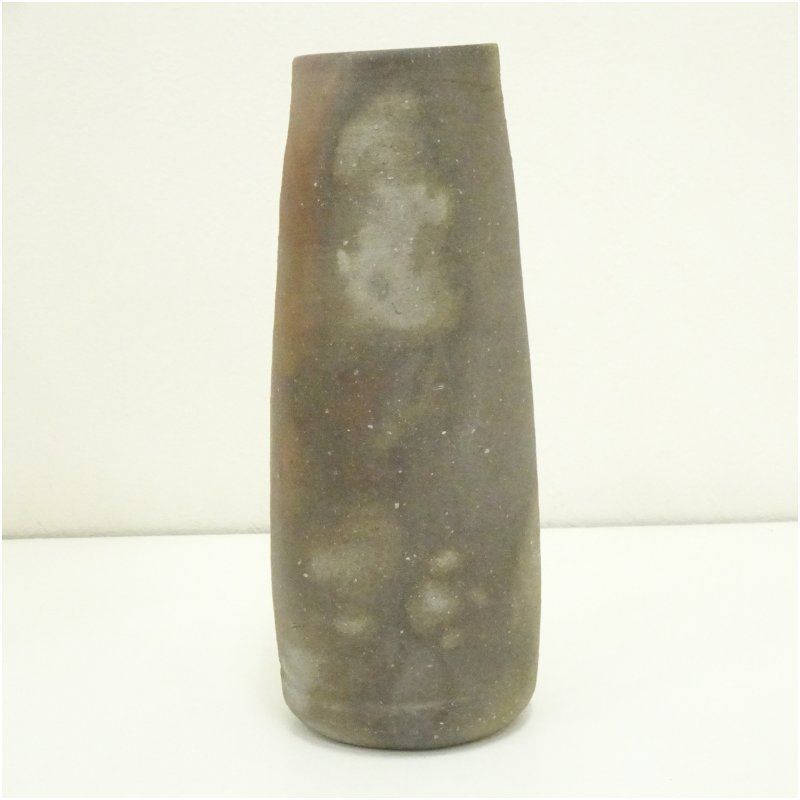 備前焼 鷲羽窯 尾鷲孝峰造 花入（共箱） 花入れ 茶道 茶道具 花瓶 花器