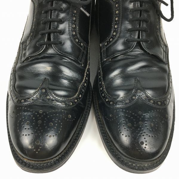 試着交換OK！ Tweed by Cheaney/チーニー　size9.5/28.0程度　イングランド製/Vintage 　ウイングチップ/シューズ〈黒/BLACK/ブラック〉メンズ//men's 菅NO.WZF-160 試着交換OK！Royal Tweed by Cheaney/チーニー size9.5/28.0程度