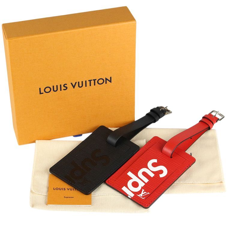 LOUIS VUITTON/ルイ ヴィトン Supreme/シュプリーム ネームタグ 2点