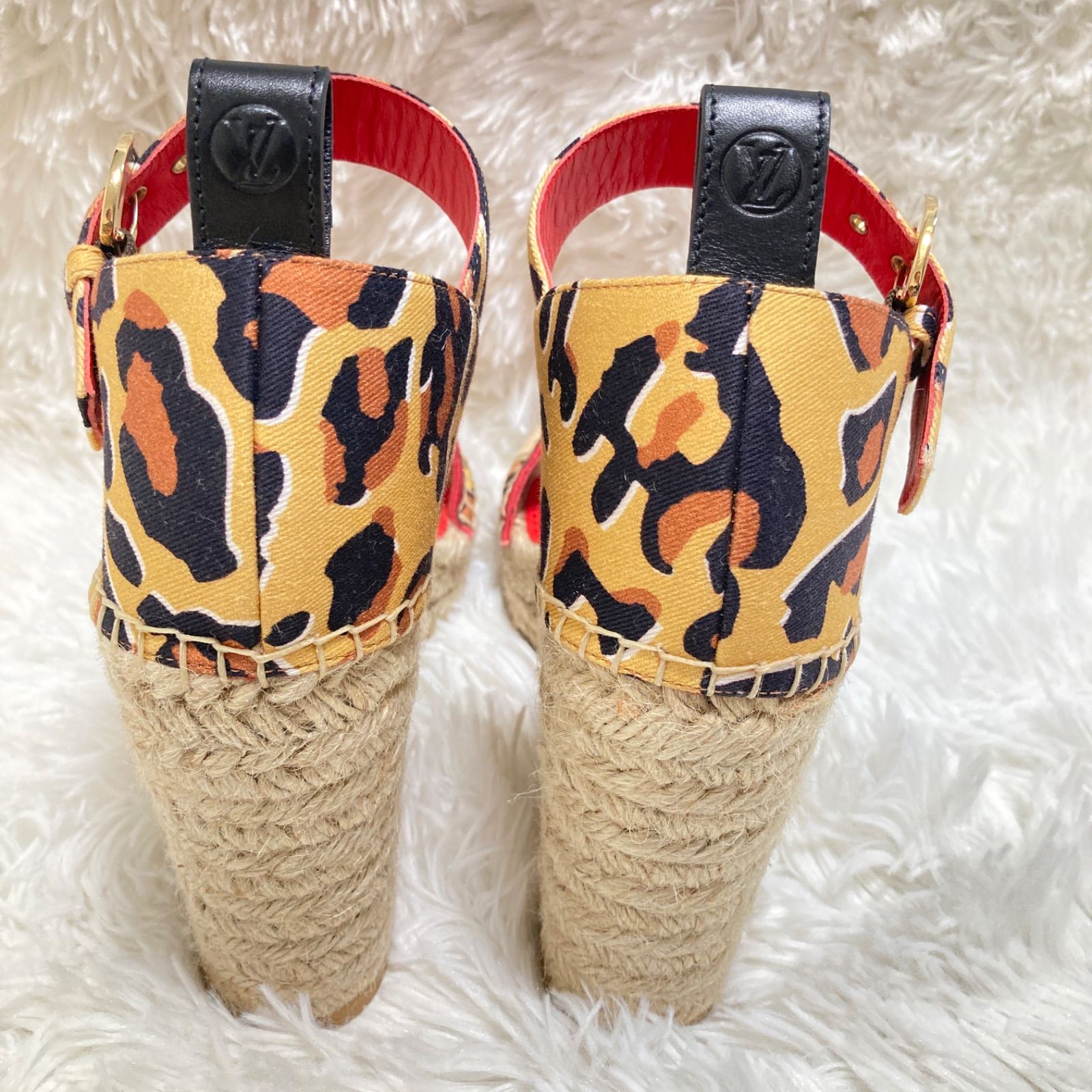 ルイヴィトン LOUIS VUITTON サンダル レオパード ルイヴィトン