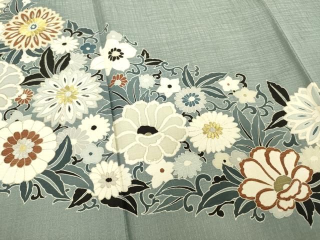 平和屋着物□豪華色留袖 刺繍 花唐草文 金彩 正絹 逸品