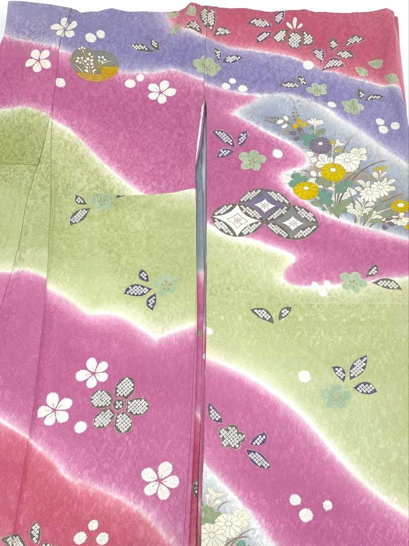 振袖 豪華 銀通し 金駒 金彩 紋意匠 身丈170cm MO2666 - メルカリ