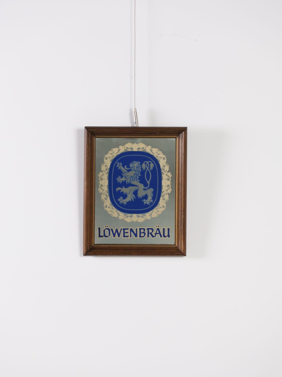 1980年代 ヴィンテージ Lowenbrau パブミラー
