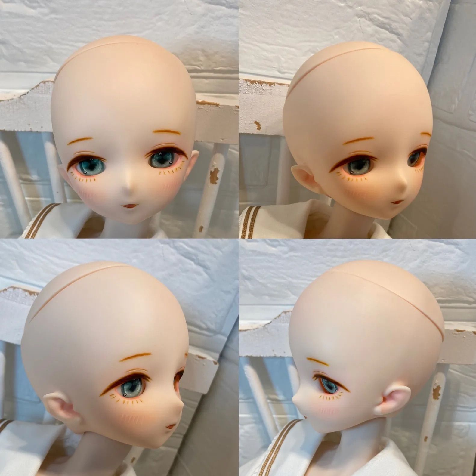 1/4ドールヘッド imomodoll MIKO カスタムヘッド セミホワイト肌
