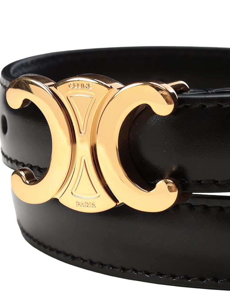 関税込★VIP価格【CELINE】スモール 18MM トリオンフ ベルト CELINE (セリーヌ) スモール 18MM トリオンフ ベルト レザー