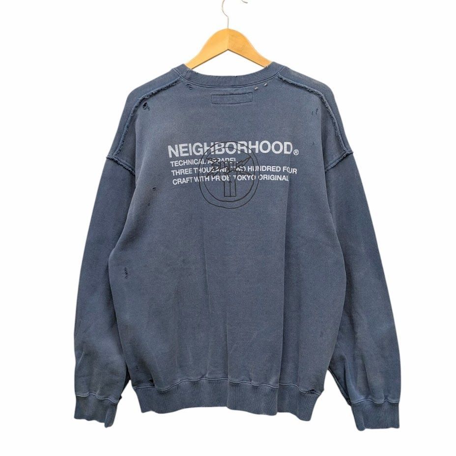 【値下げ不可】NEIGHBORHOOD SWEAT 2420KNH-CSM01 美品 NEIGHBORHOOD SAVAGE SWEAT SHIRT 2420KNH-CSM01 ネイバーフッド