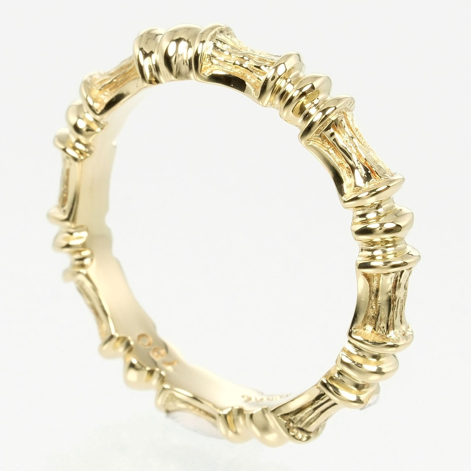 TIFFANY&Co.】ティファニー バンブー K18イエローゴールド 10号