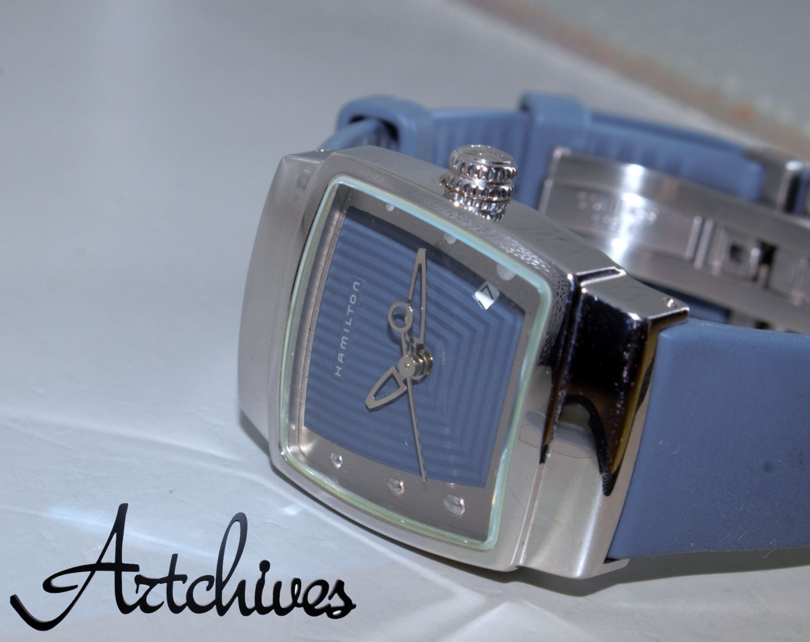 VRW-1365 時計 HAMILTON ハミルトン 6329 エベレスト BL文字盤 レディース クォーツ 腕時計 稼働品