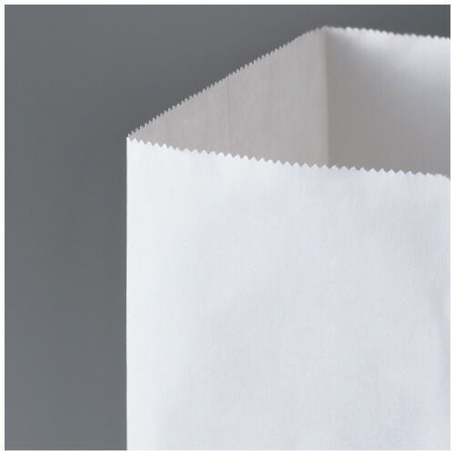 パ 丸紐手提げ袋 白 晒 ＬＬ ５０枚×３4255-4042 カウネット