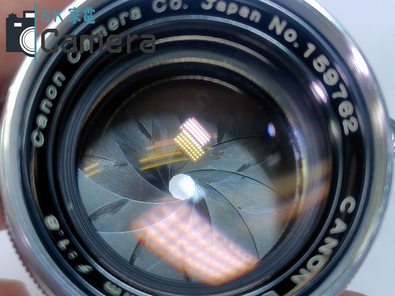 Canon LENS 50mm F1.8 L39 2025年1月清掃 キャノン コラムレンズに見る