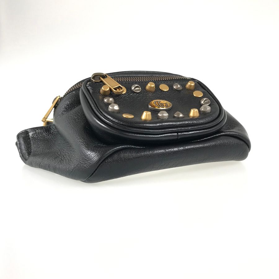 グッチ GUCCI GGスタッズ 552878 レザー ボディバッグ ftj【中古