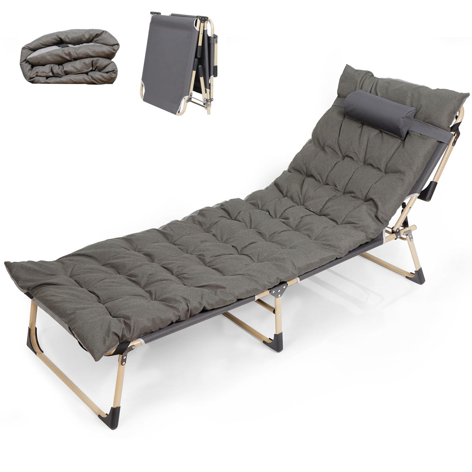 折りたたみ コンパクト コット チェア ベンチ三用 5段階調節